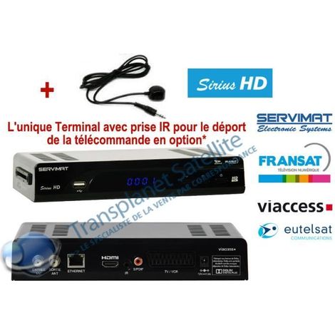 Récepteur HD - SERVIMAT - SIRIUS III - HDMI - Cordon Infrarouge - Design moderne