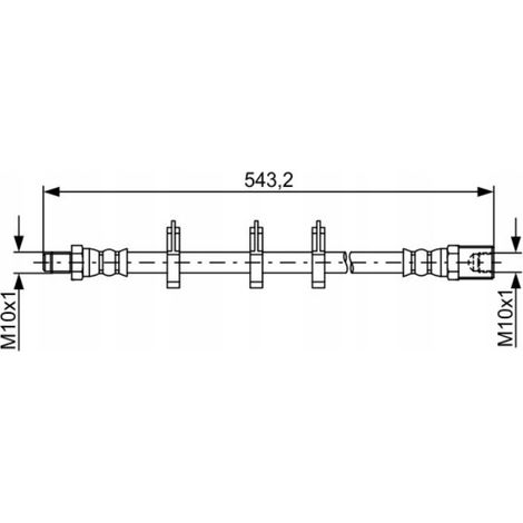 Manguera de freno flexible OEM: 504196939 Iveco Daily IV 35s17 - Eje trasero (1/4)