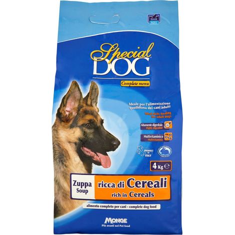CROCCHETTE MULTIVITAMINICHE 'SPECIAL DOG' Zuppa c/cereali - kg 4  - MONGE