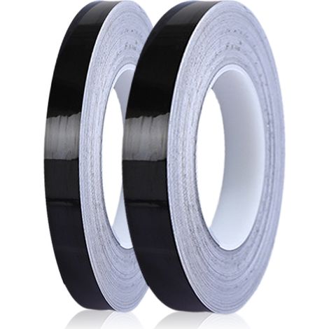 Caulk Strip - Self-Adhesive Edge Trim - For Walls Doors Floors Tiles - 15 mm or 18 mm Width - 50 m per Roll - Mirror Finish (1/5)