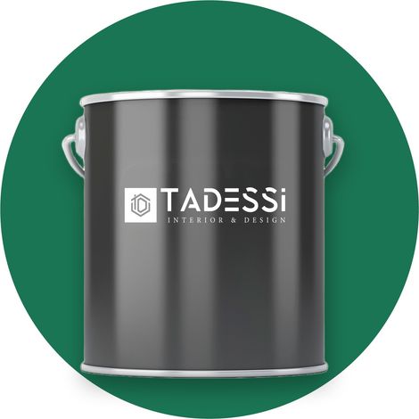 TADESSI Wall Select Wandfarbe Grün - Dschungelgrün - abwaschbare Innenfarbe matt - Dispersionsfarbe - Geruchsarm und Lösemittelfrei (1/5)