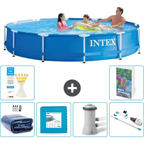 Frame Pool Rund - 366x76 cm - 7-teilig S145