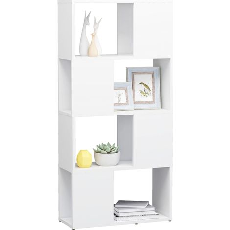 Bibliothèque/Séparateur de pièce Blanc 60x24x124,5 cm (1/5)
