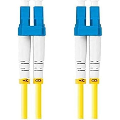 Câble Fibre Optique - LC/UPC-LC/UPC - Monomode G657A1 - 5 m - Jaune - LSZH - Duplex (1/2)