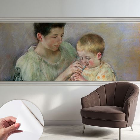 Fotomurale adesivo - parete decorativa - decorazione casa - stile moderno parete - Cura genitoriale 250x104 cm (1/5)