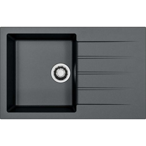 Alveus Cadit - Evier en granit 79x50 cm, Quick-Close, carbon 1149142 (1/3)