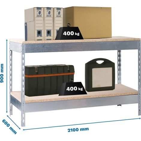 Kit Simonrack Simonwork Basic 2 in metallo e legno scaffale