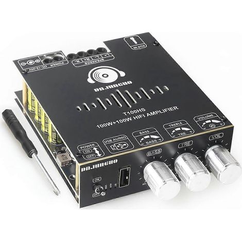 T100HS Bluetooth 5.2 Leistungsverstärkerplatine, TPA3221 Chip, 2 Kanäle. (1/5)