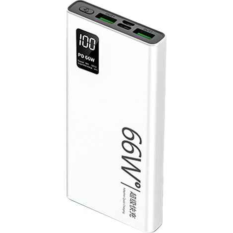 Batteria esterna Toivize da 30000 mAh – Porta USB-C – Ricarica rapida da 66 W – Indicatore di carica della batteria – Power bank portatile per telefono, tablet e auricolari (1/5)