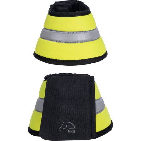 Full, nero/argento: Paraglomi per cavalli modello Reflective in softoprene con inserti catarifrangenti
