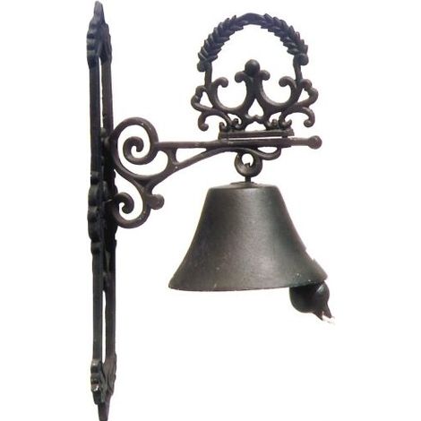 CAMPANA IN GHISA DA ESTERNO FUORIPORTA PORTONE DA MURO (37953)