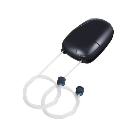 Pompe d'aquarium, pompe d'aquarium ultra-silencieuse, pompe à oxygène pour aquarium, pompe à oxygène pour aquarium avec tuyau d'air, avec tuyau d'air, pierre à air et clapet anti-retour (1/5)