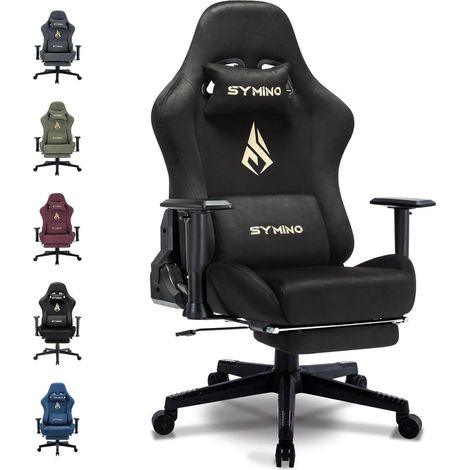 Symino Gaming Stuhl Hochwertiger Atmungsaktiver Bürostuhl Ergonomischer PC Stuhl (1/5)