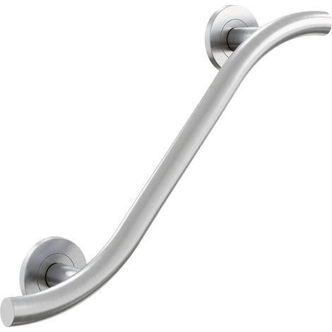 AKW 1200 Series Curved Grab Rail 609mm Length - Brushed Stainless Steel (1/2)