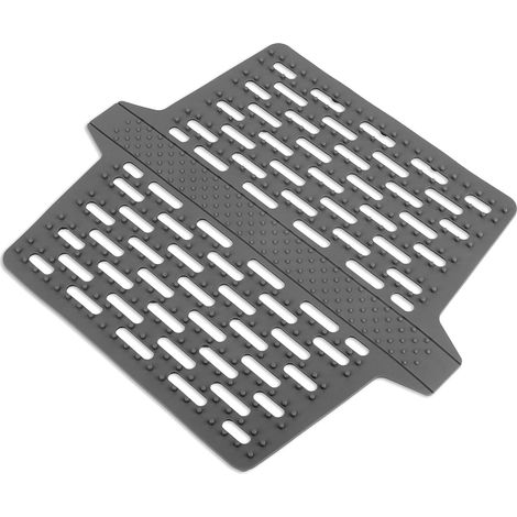 Küchenspülenmatte, geruchlos und hitzebeständig, Hohlsieb, rutschfeste Isolierung, (grau, 32,3 x 27,2 cm) (1/5)