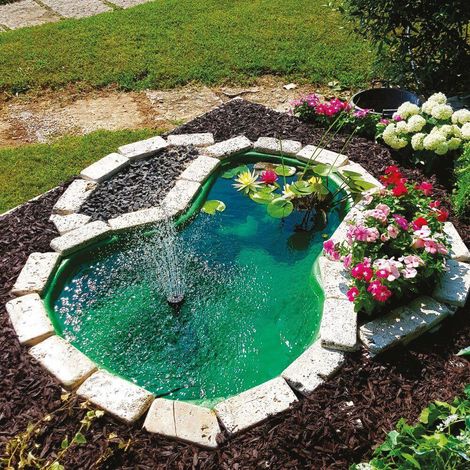 Laghetto Artificiale da Giardino 136x100x34 cm in Polietilene 220 Litri Verde (1/3)