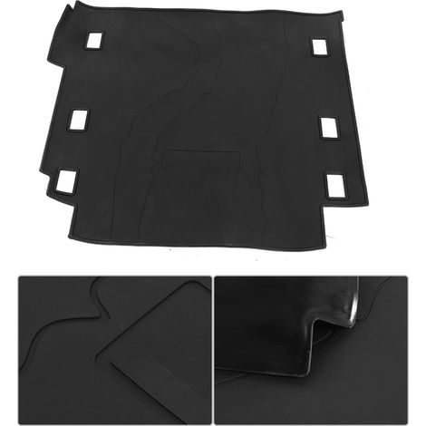 Coffre Tapis Caoutchouc Noir Protection Auto pour Jeep Wrangler JK 2018+ Accessoire Véhicule Résistant (1/5)