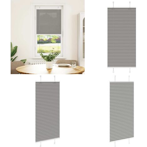 vidaXL Plissee Anthrazit 60x100 cm Stoffbreite 59,4 cm Polyester (1/5)