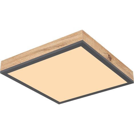 Plafonnier LED en bois Doro 30x30cm - 416080WD1 (1/5)