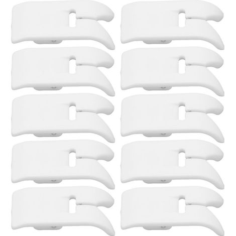 Lot de 10 pieds presseurs universels pour machine à coudre, cuir et usage domestique (1/5)