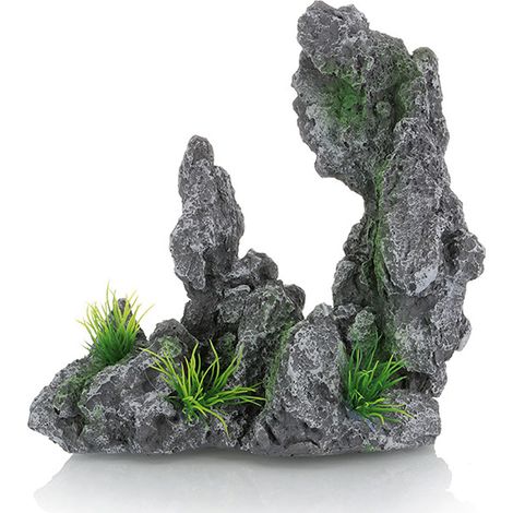 Décoration Aquarium - Maison Dans L Arbre En Résine - Paysage Montagneux Avec Pont - Pour Bac À Poissons D Eau Douce Ou Salée - 1 Pièce (1/5)