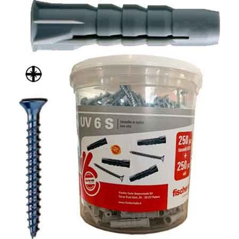 TASSELLO CON VITE 'UV' IN BARATTOLO UV 5S - Barattolo 300 pezzi