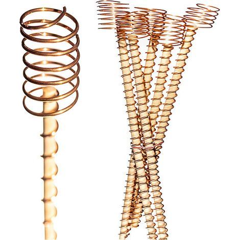 [NEVER USED]  12" Copper Electric Gardening Antenna Plant Stakes Electric Growing Copper Antenna Kit for Growing Garden Plants and Vegetables (1/4)