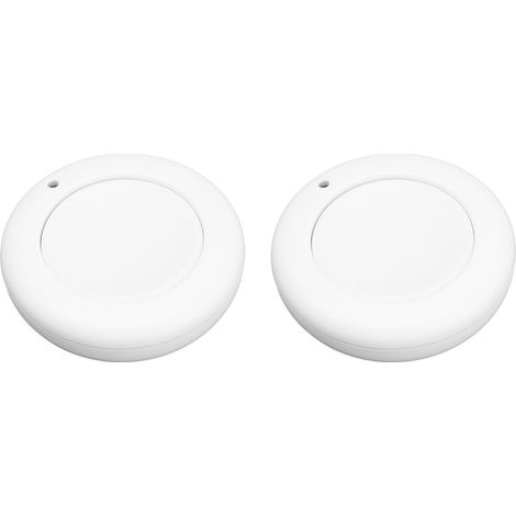 Lot de 2 interrupteurs sans fil RF 433 MHz avec télécommande pour ventilateur et lampe, boutons intelligents, alimentation 9 V CC (1/5)