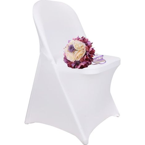 Funda para Sillas Plegable: Pack de 10 Unidades de Fundas Sillas Elasticas Funda de Silla Universal para Boda Evento Banquete Restaurante Hotel Decoración de Boda