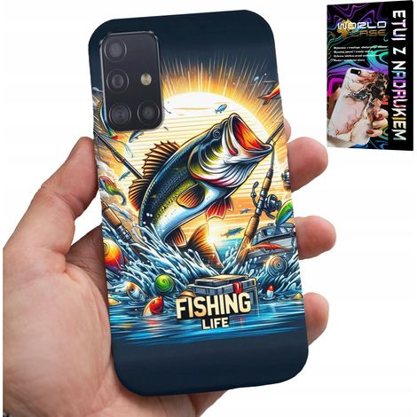 Custodia per Samsung Galaxy A71 - motivi per pescatori, pesce, merluzzo, salmone (1/5)