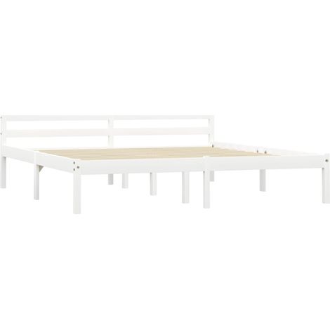 Maison Exclusive - Giroletto senza Materasso Bianco 160x200 cm in Legno di Pino