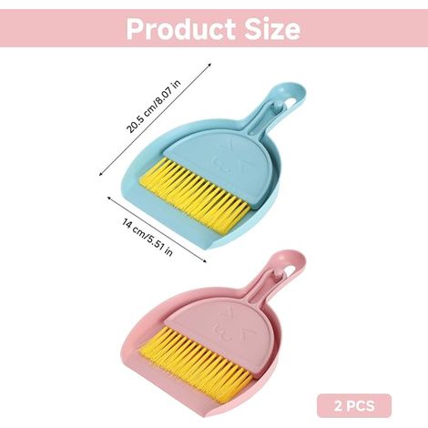 Dustpan and Brush Pink Blue 21 x 11 cm (1/3)