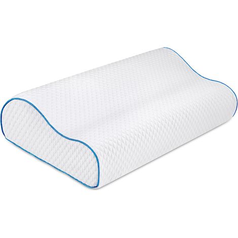 Appui-tête en mousse à mémoire de forme, coussin orthopédique pour la nuque, pour dormir sur le côté et sur le dos-AquaForge (1/5)