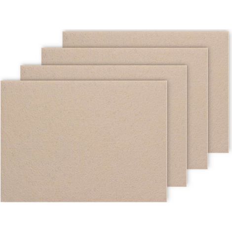 Lot de 4 patins en feutre autocollants extra forts 5 mm, 20 x 15 cm, Découpables, Super adhérence pour meubles lourds (1/4)
