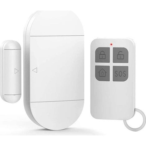 Filiyano-Alarme de porte avec sirène puissante de 130 dB, alarme magnétique sans fil pour portes, fenêtres et placards (1/5)