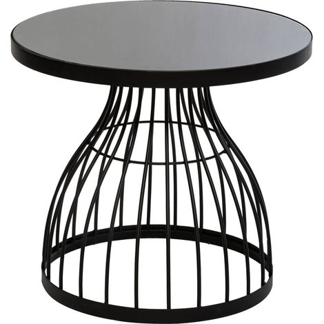 Tavolino kushi nero d55cm - Atmosphera créateur d'intérieur