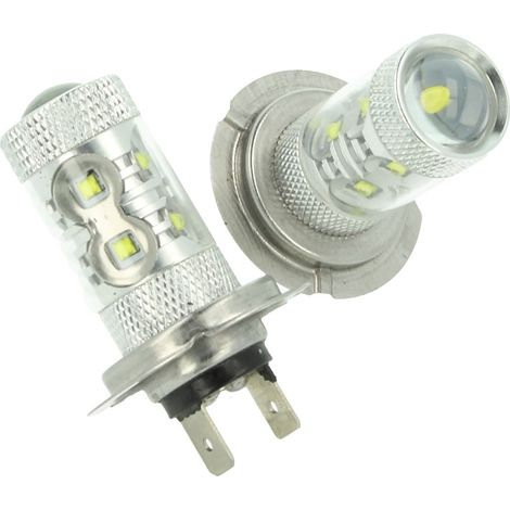 Lampada Led H7 PX26d 30W 12V Per Fendinebbia Super Potente e Bianco Xenon 6 Smd Cree Da 5W (1/3)