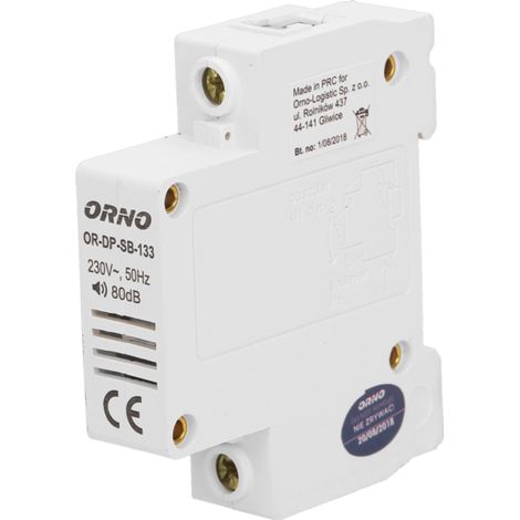 ORNO DP-SB-133 Campanello cablato per guida DIN-1 1 ton 80dB (1/5)