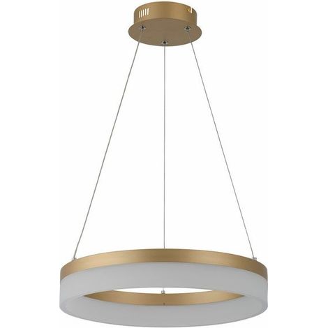 Suspension moderne dorée anneau Ø40 Cornelia LED 24W (1/3)