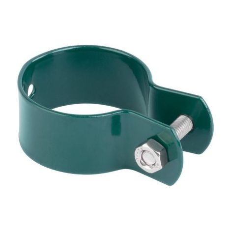 Schelle Strend Pro METALTEC FA005, 38 mm, grün, für Rundpfosten, RAL6005