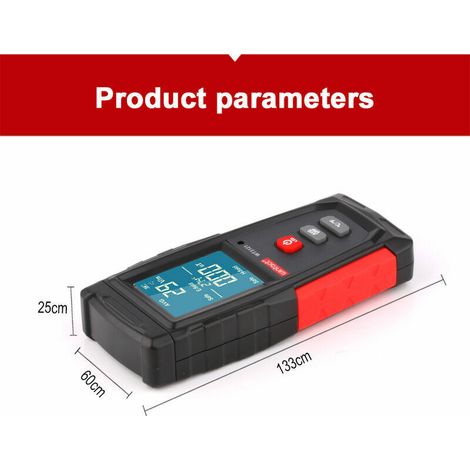 Strumento di misura per onde elettromagnetiche, doppia rilevazione campo elettromagnetico, ideale per monitorare radiazioni cellulari e fonti domestiche. (1/3)