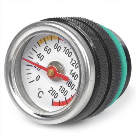 Thermomètre universel pour huile, remplace le bouchon M30X1.5, noir (1/5)