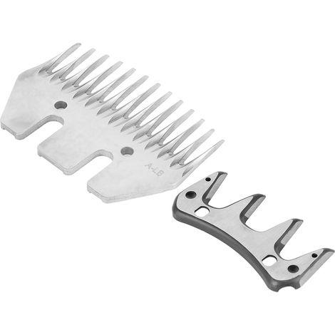 Lame de tondeuse à moutons en acier inoxydable haute dureté, lame de rechange (lame droite à 13 dents + lame pivotante) (1/5)