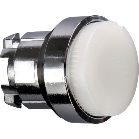 Tête de bouton-poussoir Schneider Electric Blanc, Retour par ressort, Ø découpe 22mm, Harmony XB4 ( Prix pour 1 ) (1/3)