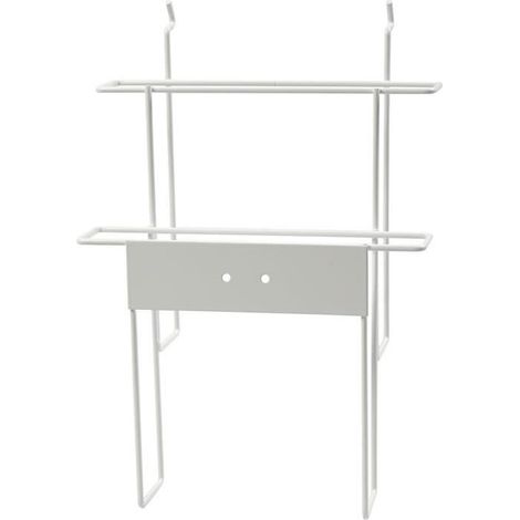 Module papier peint - Focus Display - Blanc - 2 étagères verticales - 21x30 cm - Intérieur (1/2)