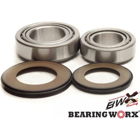 Rodamientos de dirección Bearing Worx con sellos para Kawasaki Suzuki DR/GS/GSF/GSX/VS, Yamaha FZ/XJ/XJR/XV/XVS/YZF T7 (22-1004)=SBK90005=SBK70006