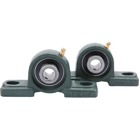 2pcs UCP202 Pillow Block Bearing Ball Mounted Bearing Cast Housing OD 40mm ID 15mm