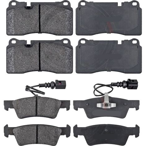 KIT PASTIGLIE FRENO ANTERIORI E POSTERIORI compatibile con VOLVO S60 II (134) / PASTIGLIE FRENANTI AUTO OEM P 24 076  P 24 077,P 24 078  P 86 021 / SOSTITUZIONE DIRETTA / BASSA POLVERE / SILENZIOSO
