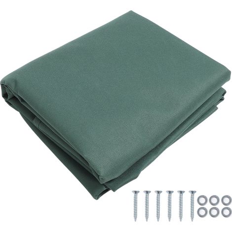 Voile d'ombrage pour balançoire extérieure 600D Oxford imperméable et anti-UV, bâche de remplacement pour aire de jeux, couleur verte pour jardin (1/5)