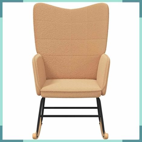 42001788 Chaise à bascule Beige Tissu Sherpa (1/5)
